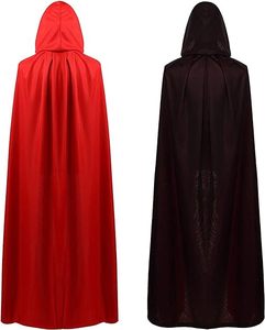 Mantello di vampiro <span class=keywords><strong>Costume</strong></span> di Halloween reversibili mantelli da <span class=keywords><strong>strega</strong></span> vampiro con cappuccio per adulti o bambini travestiti da Cosplay per feste - Product Image 4