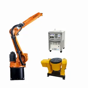 Robot 6 poros lengan KUKA KR 10 R 1420 & KR C4, pengendali kompak dengan pemosisian Las Robot untuk Robot las KUKA