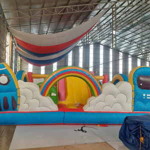 Características de Fácil Instalación: Castillo Inflable Arcoíris para Parques de Diversiones, 6,3m x 5,5m, Material PVC, Aplicación de Juegos de Vietnam - Product Image 1