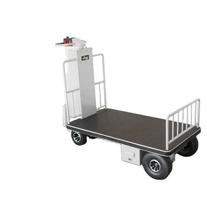 इलेक्ट्रिक फ्लैट कार 500 किलोग्राम भारी शुल्क मोटर चालित प्लेटफार्म कार्ट्स - Product Image 4