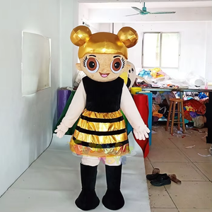 Disfraz de Mascota de niña rubia de <span class=keywords><strong>dibujos</strong></span> <span class=keywords><strong>animados</strong></span> lindo personalizado personaje adulto actividad fiesta juego mascota disfraz a la venta - Product Image 4