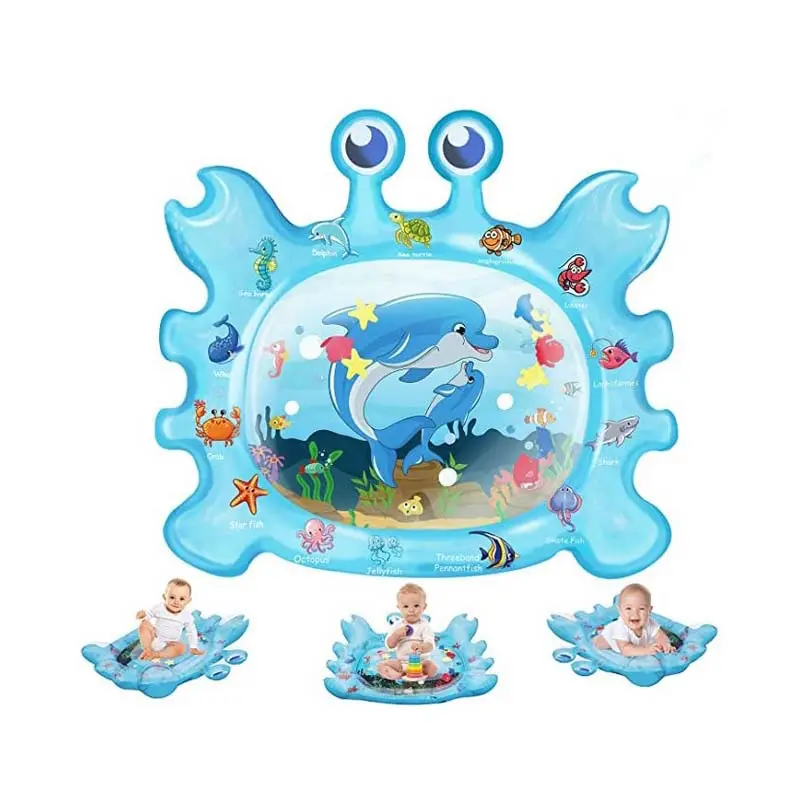 Amazon Offre Spéciale Nouveau design Personnalisé bébé ventre temps eau tapis de jeu gonflable ventre temps tapis de divertissement pour enfant en bas âge