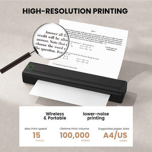 NEWYES gran oferta impresora térmica portátil de tamaño A4 Impresora inalámbrica <span class=keywords><strong>para</strong></span> foto texto PDF impresión <span class=keywords><strong>Web</strong></span> - Product Image 2