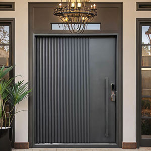 Porta Pivotante Moderna <span class=keywords><strong>in</strong></span> Ferro Battuto di Grandi Dimensioni, <span class=keywords><strong>Design</strong></span> Personalizzato, Porta d'Ingresso Esterna di Sicurezza Antifurto per Appartamenti, Atri Esterni e Ville - Product Image 5