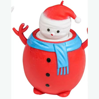 Vente Flash : Jouet anti-stress pop-up pour TDAH et autisme, Bonhomme de neige de Noël à presser, Balle anti-stress Bonhomme de neige pour soulager le stress