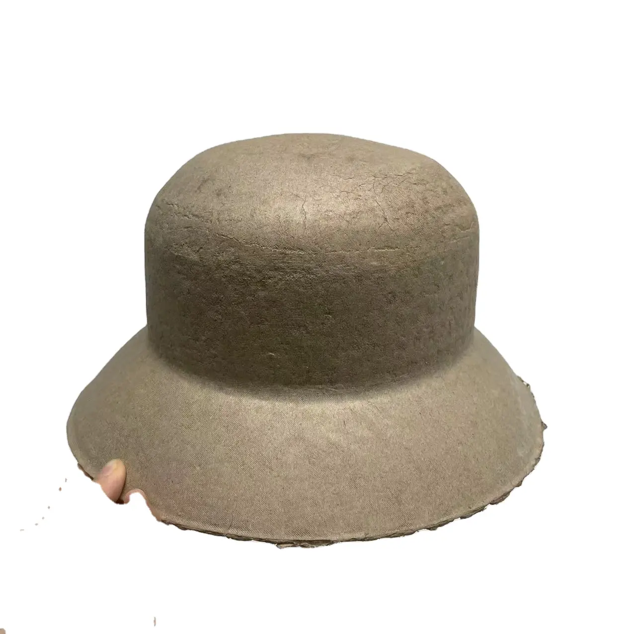Geri dönüşümlü malzemelerden yapılmış ürünler kalıplanmış hamuru kap tepsi şapka tutucu için kap desteği