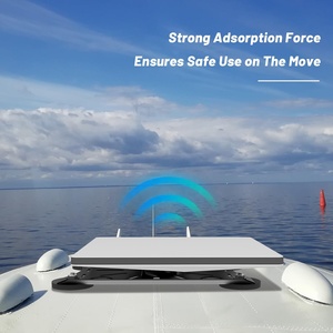 <strong>Compact</strong> Portable Aluminum Alloy Mini Car Roof Mount Kit Strong Magnetic Quick Release <strong>Bracket</strong> for Starlink RVs Vans Boats Yachts - Product Image 2