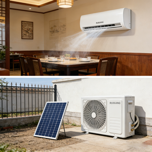 Aire Acondicionado Solar de 12000 BTU, Portátil, Split, de Pared, para Uso Doméstico y Hotelero, Refrigeración/Calefacción, Ahorro de Energía, Ecológico - Product Image 4