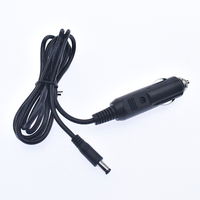 Câble de chargeur de voiture d'alimentation allume-cigare d'usine chargeur de voiture américain noir à Dc5.5 * 2.1 câble allume-cigare mâle