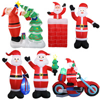 Usine source, personnalisation, centaines de décorations gonflables de Noël Père Noël pour l'extérieur et l'intérieur