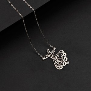 Collana di Alta Qualità con Pendente Girevole del Mevlana, Gioielleria Islamica Musulmana in Acciaio Inossidabile, Collana con Pendente Rumi - Product Image 5