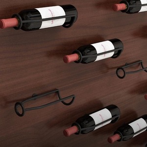 Modern European Style Single-Tier <strong>Metal</strong> Wine Cabinet Display <strong>Rack</strong> <strong>Wall</strong> <strong>Mounted</strong> for Home Restaurant for Living Room Kitchen Use - Product Image 2