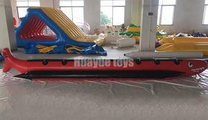 <span class=keywords><strong>Juego</strong></span> de deportes acuáticos, bote inflable de tiburón, dos tubos, pez volador, tiburón, novedad - Product Image 3