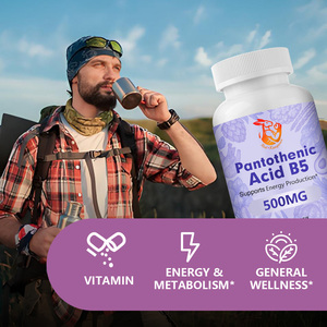 Suplementos Dietéticos de Marca Privada, Cápsulas de Ácido Pantoténico B5 con Ácido Pantoténico, Apoya la Producción de Hormonas Adrenales - Product Image 3