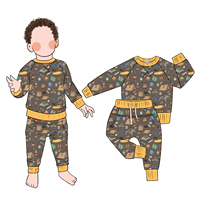 Vente chaude Personnalité Simple Garçon Hiver Pull 2pc Ensemble Pantalon À Manches Longues Sweatershirt Cordon Pantalon Ensemble