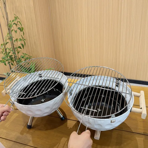 Barbacoa Esférica Portátil para Acampar al Aire Libre, Ahumador de 14 Pulgadas, Barbacoa Pequeña para Jardín - Product Image 4