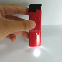Briquet électronique LED moderne personnalisé en plastique, rechargeable au butane, portable, sûr, durable et certifié, pour cadeaux promotionnels en gros