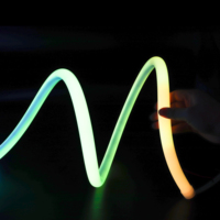 Tube LED en cuivre programmable et adressable sur mesure de 12 mm, bande lumineuse flexible en silicone néon, DC24V, IP67, étanche, Epistar, commande vocale