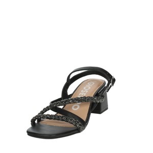 Niscemi sandali con tacco nero per le donne comode alla moda scarpe da sposa tacco zeppa punta quadrata con Design della piattaforma - Product Image 6