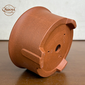 Macetas Redondas Pequeñas de <span class=keywords><strong>Arcilla</strong></span> Púrpura para Bonsái Yixing, Artesanales, con Drenaje Superior, Ecológicas, para Suculentas - Product Image 6