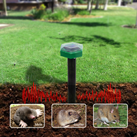Vente chaude Répulsif Solaire pour Animaux IP67 Étanche Répulsif de Cour Extérieure Solaire Alimenté Sonic Mole Rongeur Serpent Gopher Répulsif