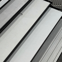Panneau de fibres agglomérées de ciment Silicate de calcium gris Revêtement mural ignifuge perforé Applications de construction de plafond et de matériau de séparation