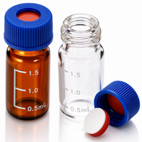 Flacons en verre injectables, bouteilles d'huiles essentielles, contenants de stockage, flacons compte-gouttes