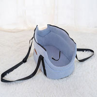Sac de transport moderne pour animaux de compagnie avec tête en extérieur, sangle d'épaule réglable, matière Oxford respirante, fermeture à boucle pour chats et petits chiens, voyage en extérieur