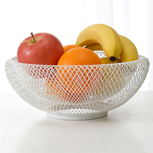 DaS Moderner Kreativer Schmiedeeisen-Drahtkorb Doppelschichtiger Netz-Snack- und Obstkorb für den Haushalt - Product Image 3
