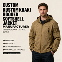 Veste tactique softshell doublée en polaire pour homme, coupe-vent, résistante à l'eau, multi-poches, capuche amovible, veste de chasse en plein air