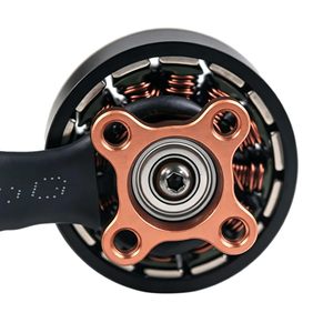 Juego de motores sin escobillas 2207 1960KV para drones, aleación de aluminio, color negro y naranja, 4 piezas con tornillos y tuercas - Product Image 2