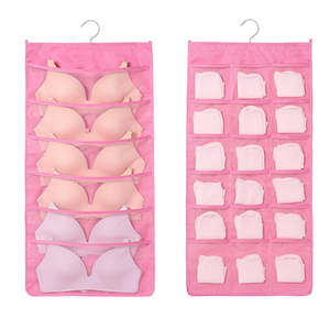 Organizzatore <span class=keywords><strong>da</strong></span> parete per dormitorio, porta biancheria intima e reggiseni, con gancio in metallo per armadio - Product Image 2