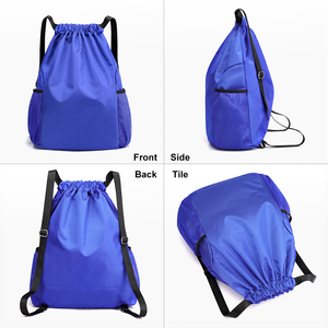 Cross-border Custom <b>Drawstring</b> <b>Backpacks</b> Oxford Waterproof Gym Sports Bag Basketball <b>Drawstring</b> Storage Bag with Custom logo - Product Image 5