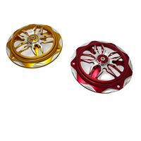 Cache-ventilateur moteur coloré en alliage d'aluminium CNC, disque de pale de ventilateur de refroidissement modifié et durable pour moto