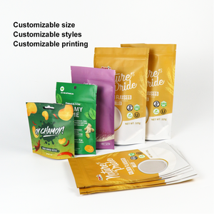 Bolsa de Embalaje para Snacks de Aluminio Mate Impresa Personalizada, Bolsa Plana con Fondo Sellado para Almacenamiento de Alimentos, Café, Té, Bolsa de Mylar - Product Image 4