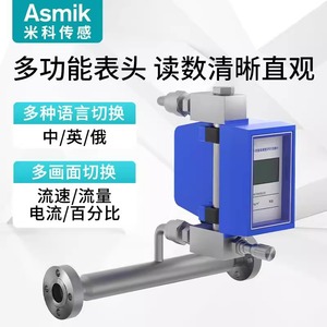Medidor de Flujo de Área Variable Asmik de Acero Inoxidable 316L para Agua, Gas y Líquidos con Conexión de Brida - Product Image 1