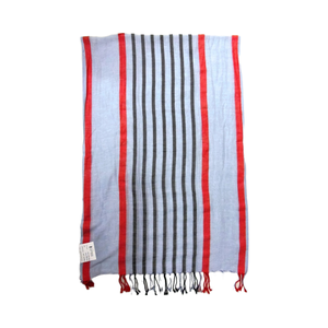 Premium Trendy 100% algodón tejido bufanda larga chal suave acogedor ligero transpirable a cuadros impreso Casual moda verano - Product Image 1