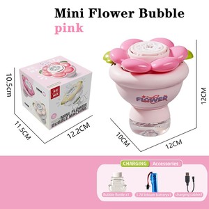 Máquina de Burbujas de Plástico EPT con Luz LED Recargable Automática para Niños, Juguete para Fiestas de Verano al Aire Libre - Product Image 4