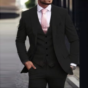 Trajes <span class=keywords><strong>de</strong></span> <span class=keywords><strong>Hombre</strong></span> <span class=keywords><strong>de</strong></span> Lujo Personalizados <span class=keywords><strong>de</strong></span> 3 Piezas, Trajes Formales con Chaqueta, Pantalones y <span class=keywords><strong>Chaleco</strong></span> - Product Image 5