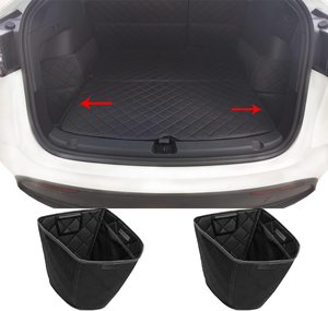 Boîte de coffre de <span class=keywords><strong>voiture</strong></span> pliable en Polyester, 2 paquets de <span class=keywords><strong>rangement</strong></span> latéral du coffre arrière, organisateur de plateau <span class=keywords><strong>pour</strong></span> modèles de voitures universels - Product Image 5