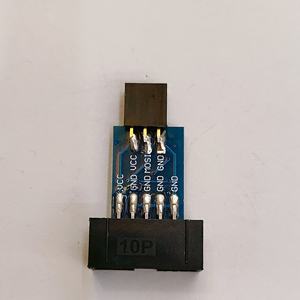 Disponible M/F AVRISP <span class=keywords><strong>USBASP</strong></span> STK500 Carte adaptateur 10 broches à 6 broches Noir Bleu - Product Image 3