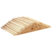 Brochettes de barbecue jetables en bambou pour chiens de maïs longs bâtons soudés pour la nourriture et le nettoyage en plein air emballés dans des sacs
