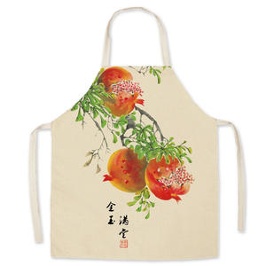 Mode haute qualité zodiaque chinois Animal tablier personnalisé coton tablier thème annuel conception travail tablier - Product Image 2