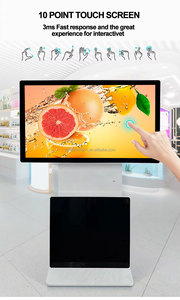 Kiosco Interactivo con Pantalla Táctil <span class=keywords><strong>de</strong></span> Pie, 43, 49, 55 Pulgadas, Rotación <span class=keywords><strong>de</strong></span> 360°, Android/Windows, Pantalla Única, Tipo Tótem, para Tiendas y Envíos - Product Image 3