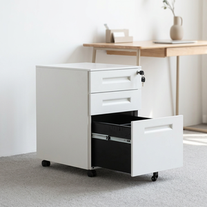 Steel Factory wholesale large-capacity detachable three-<b>drawer</b> password-protected Home Office Bedroom School Storage Furniture - Product Image 6
