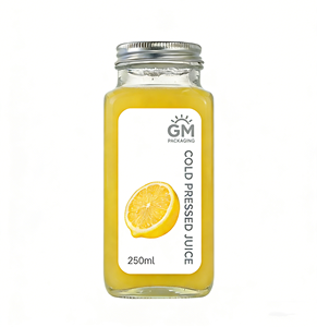 Bouteille en verre carrée française 250ml 350ml 500ml pour café pressé à froid, thé au lait, jus de fruits, boisson, 16oz, avec couvercle - Product Image 4
