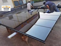 9x8 9x7 16x7 Porte de garage moderne sectionnelle en aluminium trempé à vue complète Porte de garage en plexiglas miroir en verre avec moteur