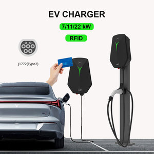 Chargeur de voiture HICI 7 kW, chargeur rapide domestique pour véhicules électriques, chargeur AC pour véhicules électriques, borne de recharge murale noire - Product Image 6