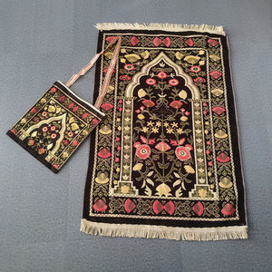 Tapis de prière musulmane décoratif populaire, carpette islamique, ensemble de cadeaux - Product Image 3