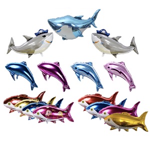 Cartoon Dolphin Foil <strong>Balloons</strong> Pink Blue <strong>Shark</strong> Helium Animal <strong>Balloon</strong> for Birthday Party Decoration Baby Shower Kids Toys - Product Image 1
